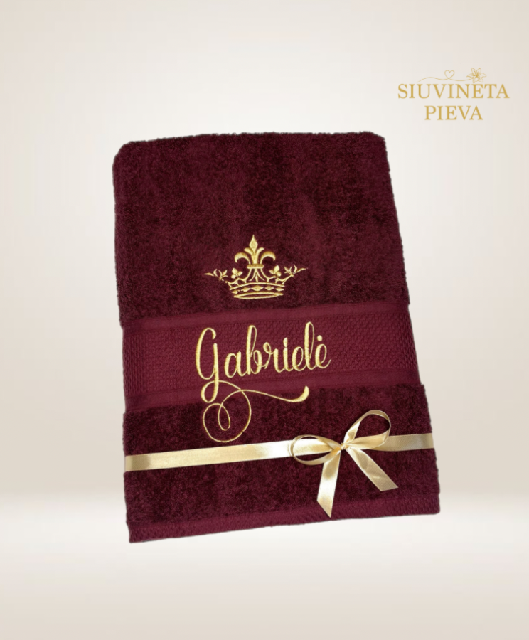  Rankšluostis su vardu ir karūna (2)