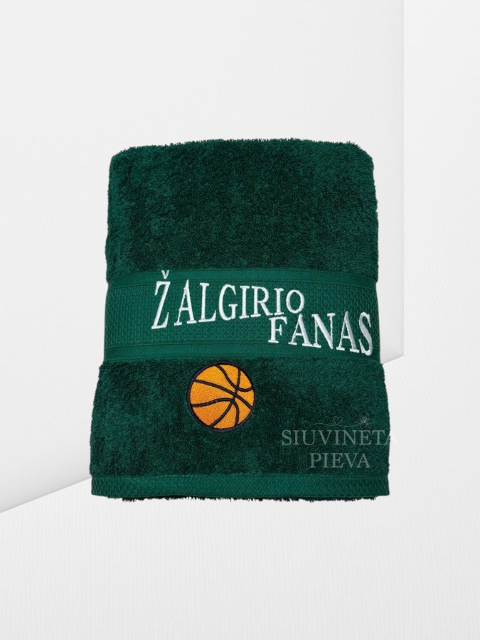 Siuvinėtas rankšluostis "Žalgirio fanas"