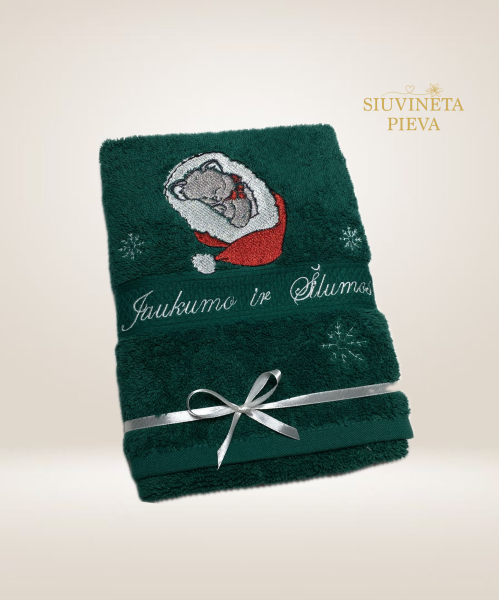 Kalėdinis rankšluostis “Kačiukas”