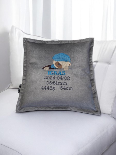 Pagalvėlė su gimimo metriku