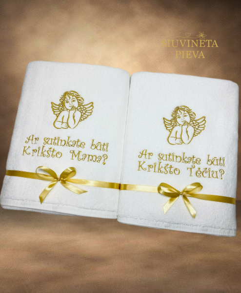 Rankšluostis - kvietimas Krikštatėviams