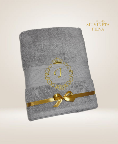 Rankšluostis su inicialu I.