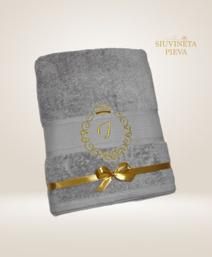 Rankšluostis su inicialu I.