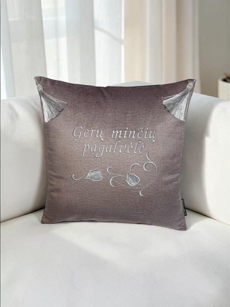 Siuvinėta "Gerų minčių pagalvėlė"