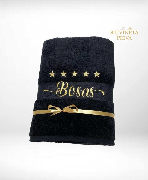 Siuvinėtas rankšluostis "Bosas" (pagaminta)