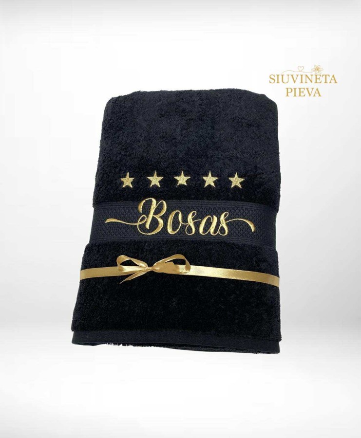 Siuvinėtas rankšluostis "Bosas" (pagaminta) Siuvinėtas rankšluostis "Bosas" (pagaminta)