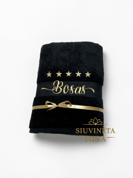 Siuvinėtas rankšluostis "Bosas" (pagaminta)