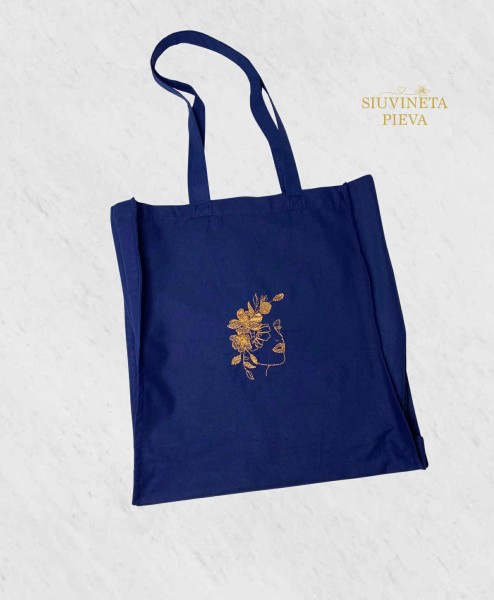 Mėlynas maišelis "Veidas"