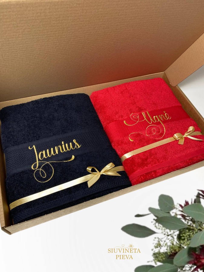 Dėžutė dviem rankšluosčiams