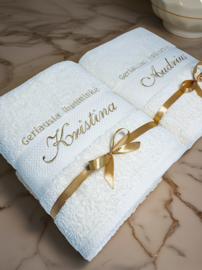 "Geriausiems liudininkams" - vonios rankšluosčiai